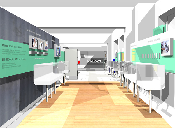 Showroom für die Aesculap Akademie