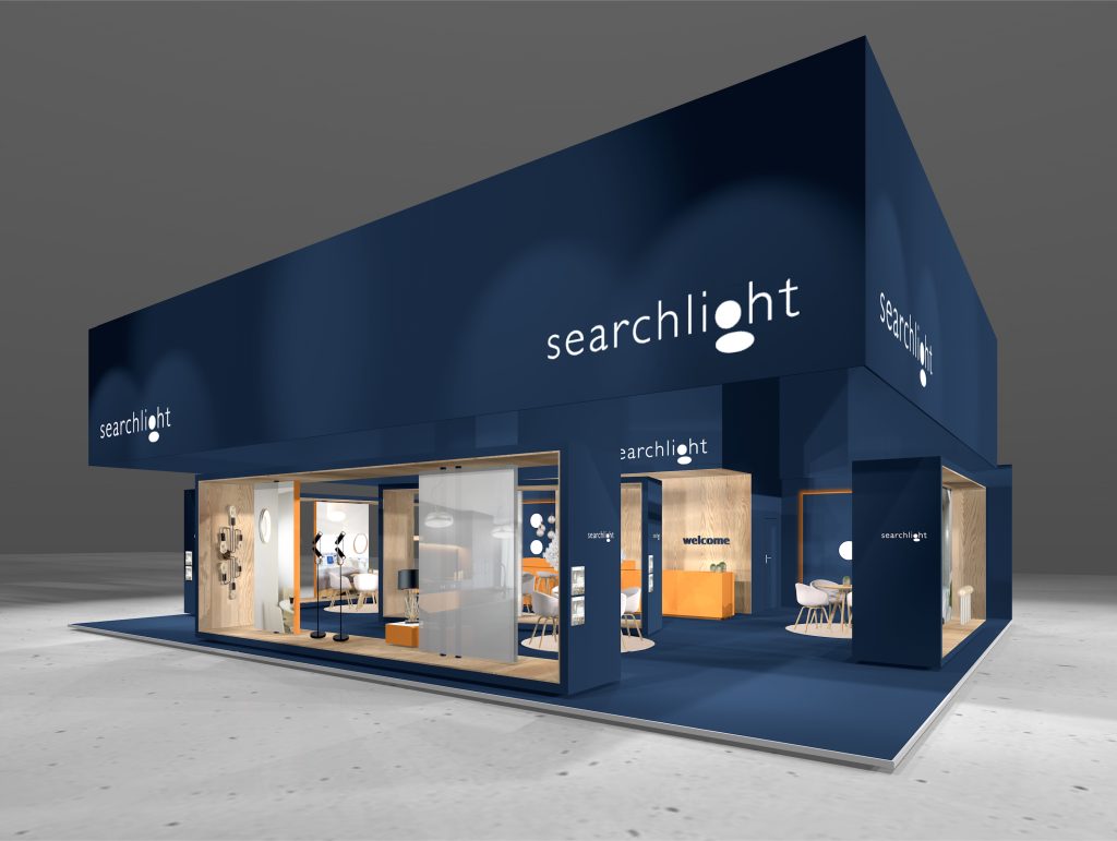 Messekonzept für Searchlight Electric