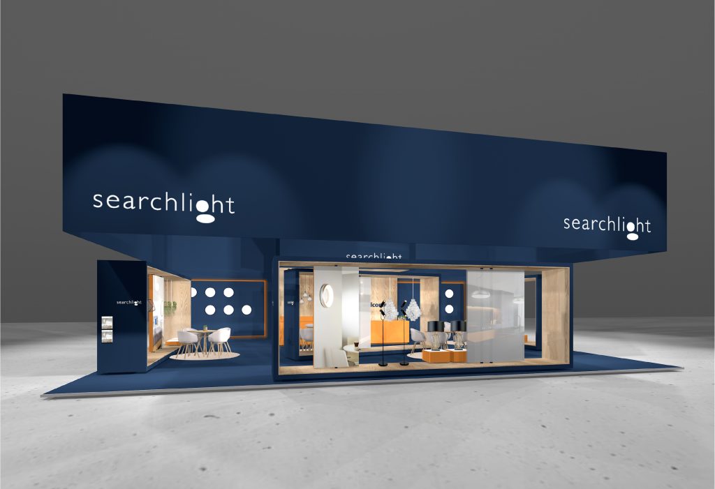 Messekonzept für Searchlight Electric