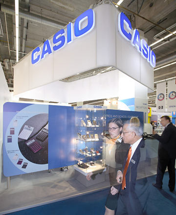 Messestand für Casio