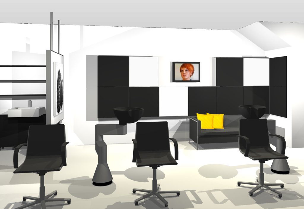 Umgestaltung eines Friseurladens