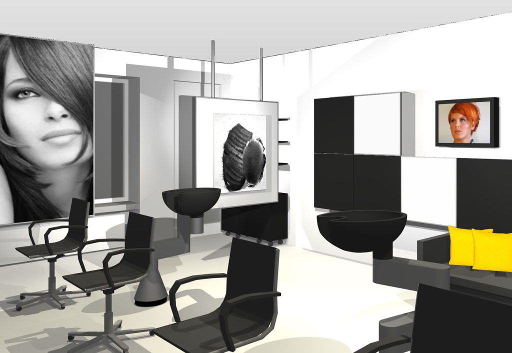 Umgestaltung eines Friseurladens