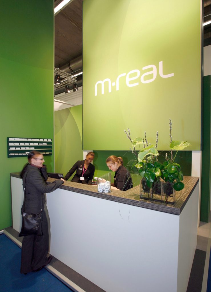 Messestand für M-Real