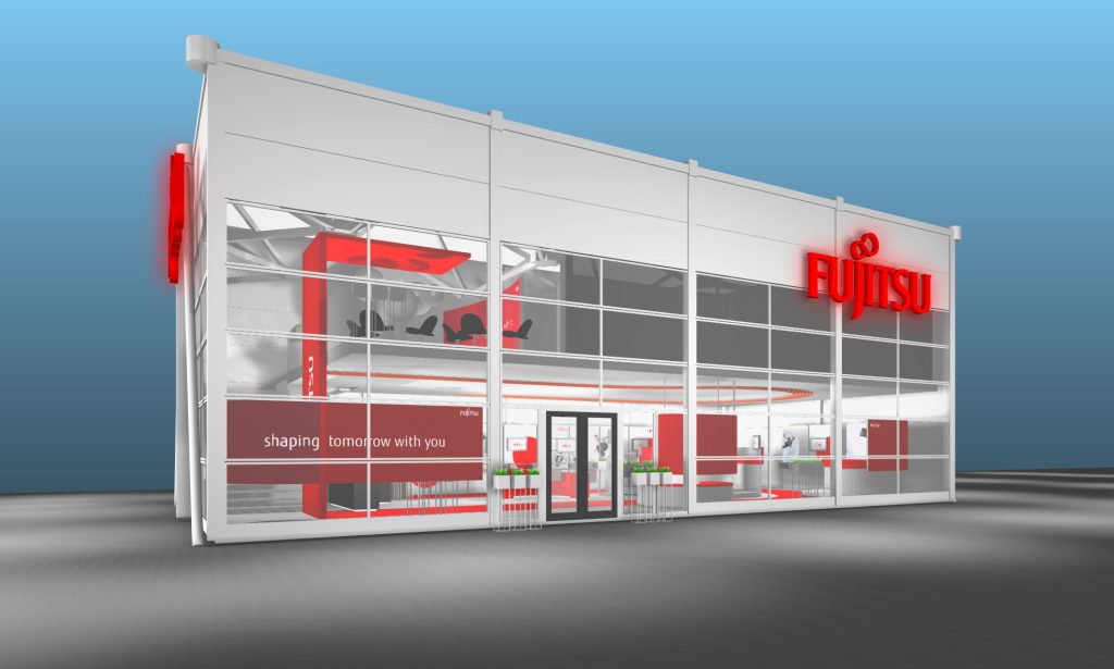 Messekonzept für FUJITSU